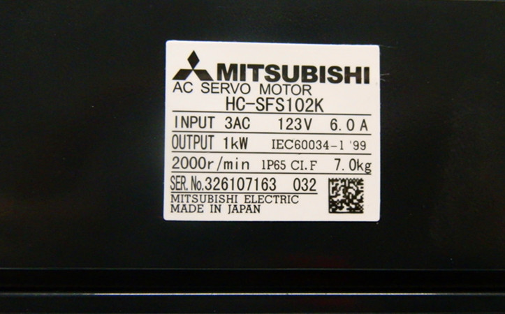 New Mitsubishi HC-SFS102K HCSFS102K Servo Motor